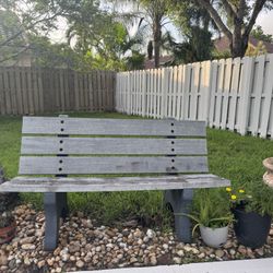Heavy-Duty Outdoor Concrete Park Bench – Very Sturdy