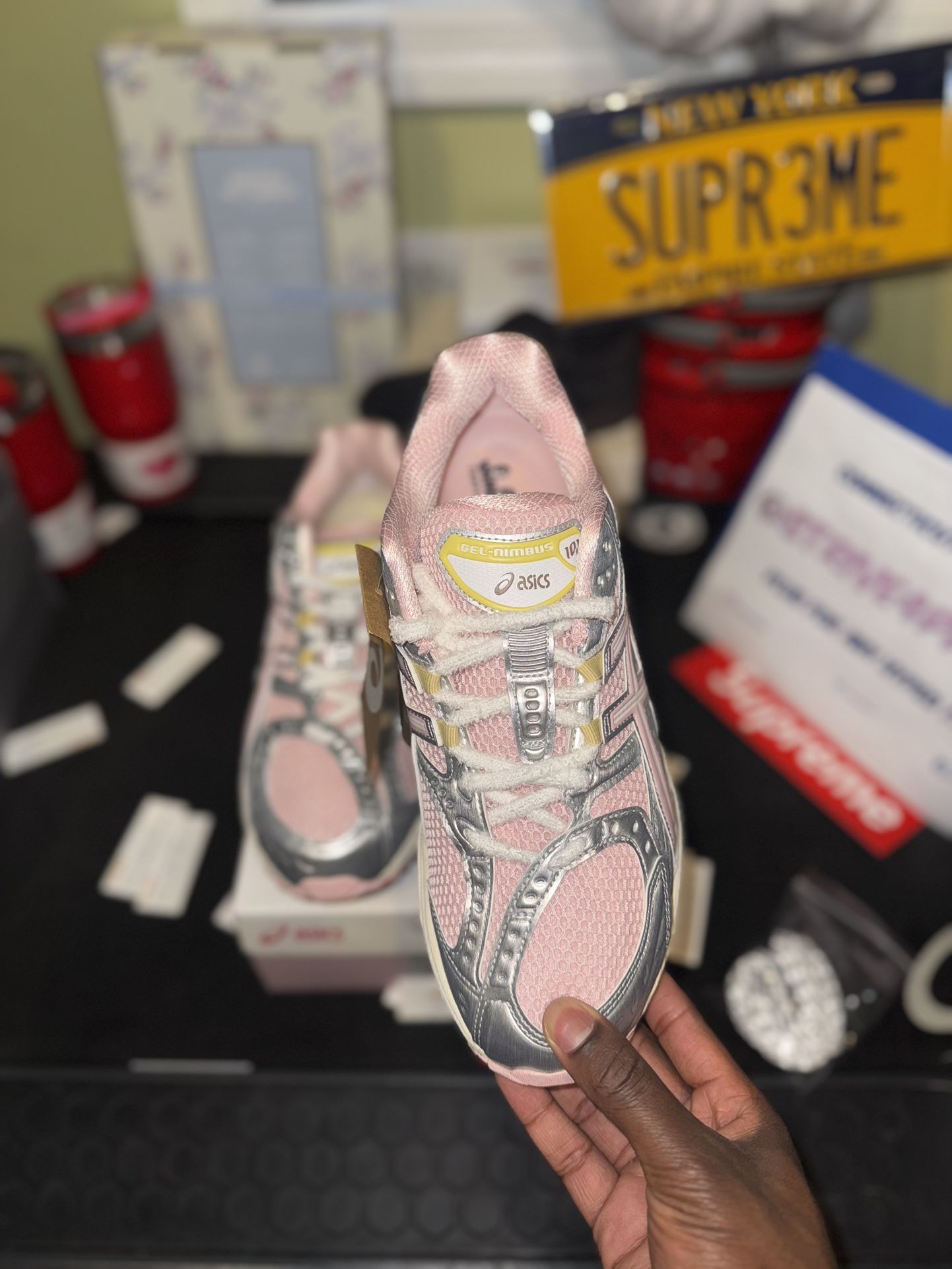 VANDYTHEPINK x atmos x Gel Nimbus 10.1 Strawberry 🍓 - Size 10