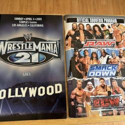 Wwe Magazines Program Souvenirs 