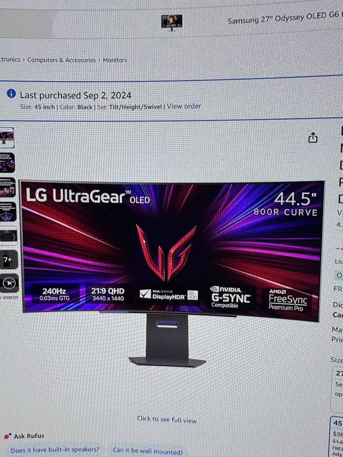 Ultra Gear 45 Inch Oled