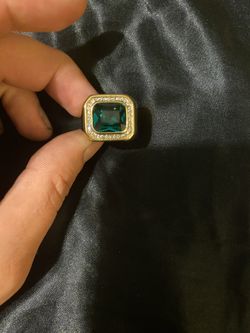 Men’s Gold Plated Gemstone Ring 