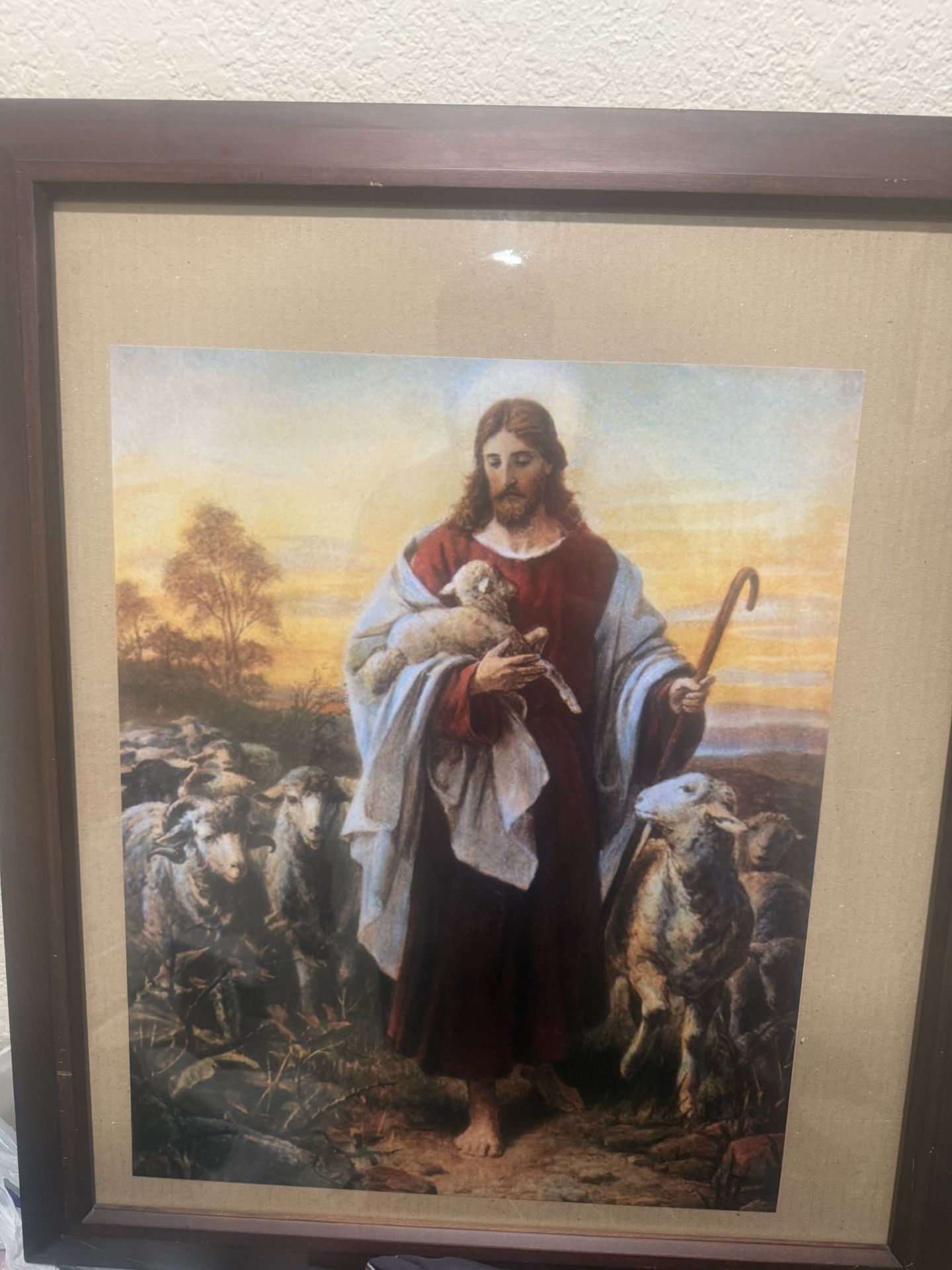 El Buen Pastor" ("The Good Shepherd" en inglés) y es una obra muy conocida del artista alemán Bernhard Plockhorst (1(contact info removed)). 