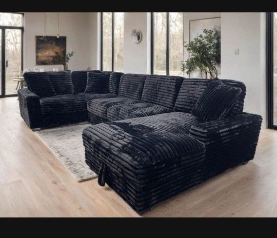 Sleeper Couch Sectional Bed Pull Out And Storahe New