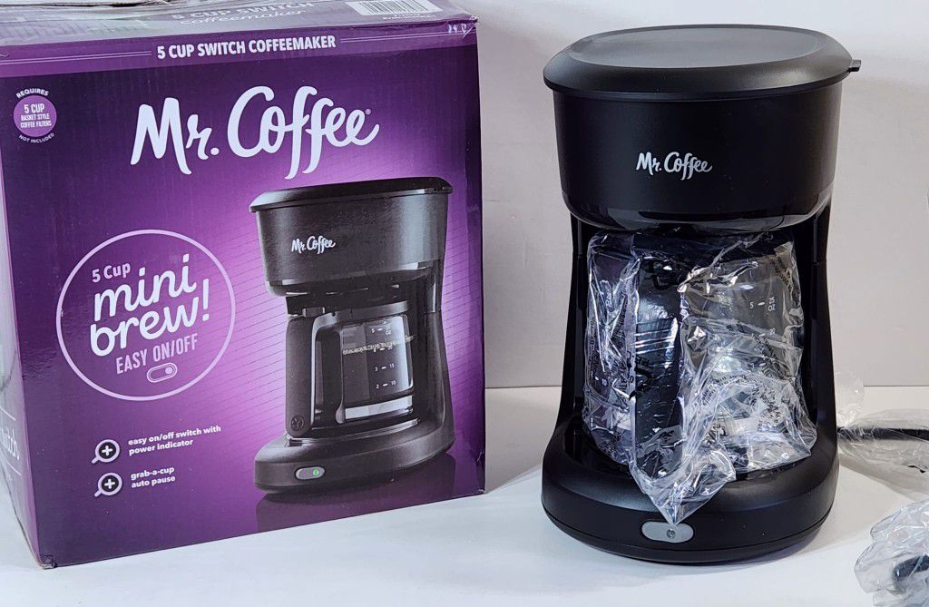 Mr. Coffee (contact info removed), 5-Cup Mini Brew Switch Coffee Maker,  Black #860 for Sale in Murfreesboro, TN - OfferUp