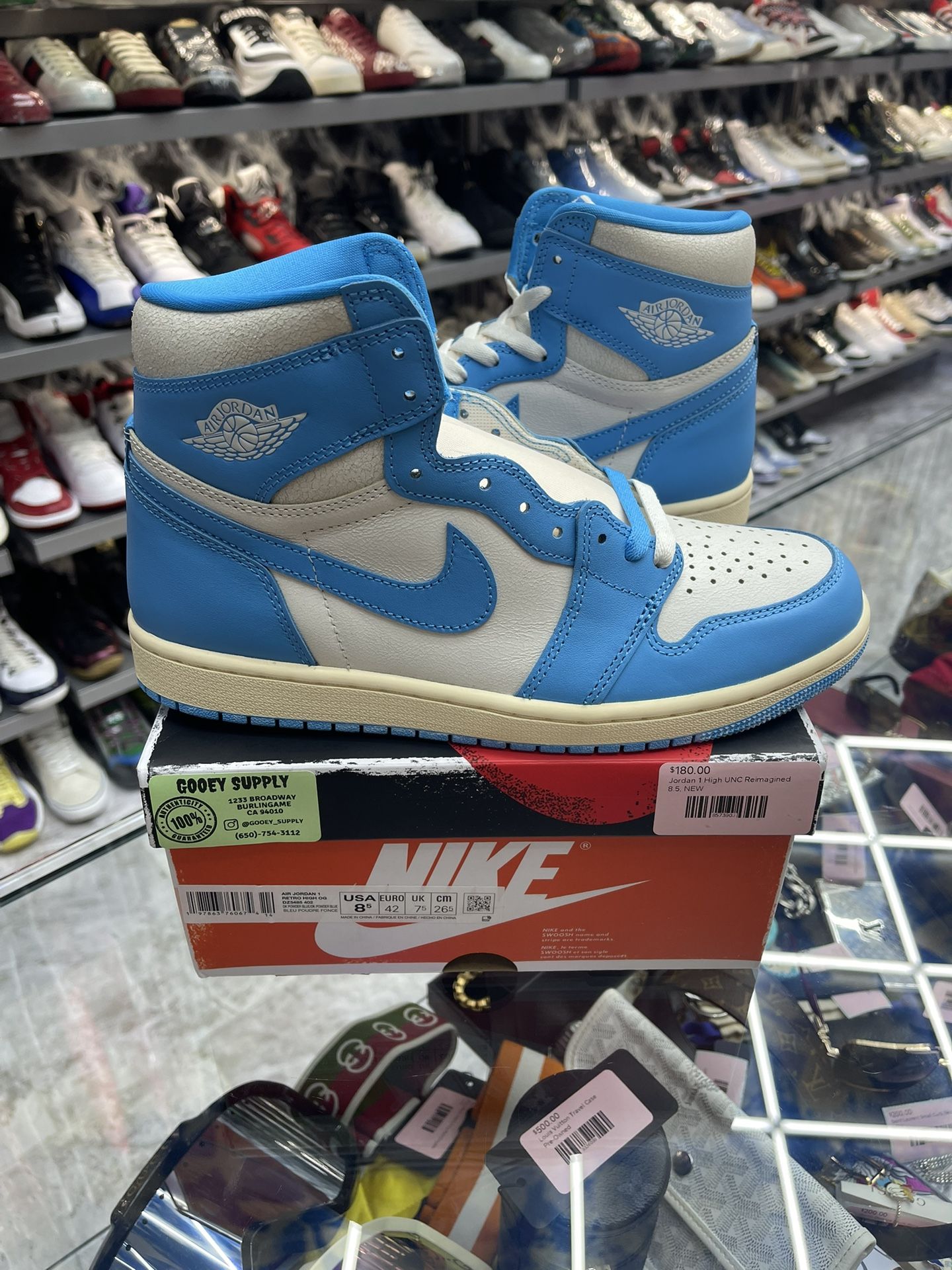Jordan 1 High UNC Reimagined- Size 8, 8.5, 10