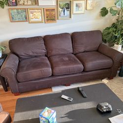 Bob’s Discount Furniture Brown Sofa Couch