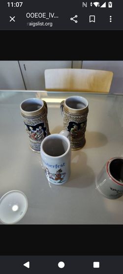 $100 - Vintage German and Brazilian Beer Steins