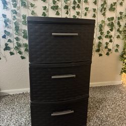 Plastic 3 Drawer Storage TWO