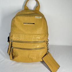 #2009 Steve Madden yellow Leather backpack