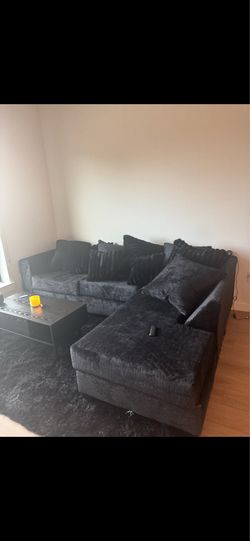 Black Sectional couch