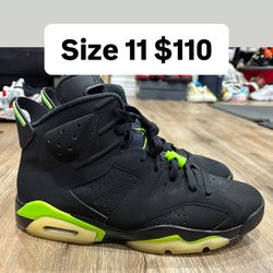 Jordan 6s electric green size 11