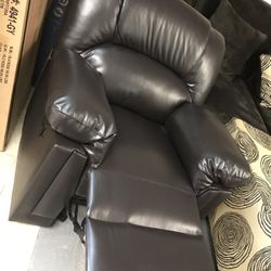 Dark brown Leather Recliner 