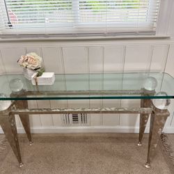 Gorgeous Glass Entry Way Console Table 