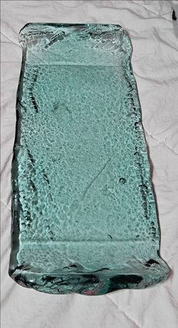Recycled Glass Rectangular Serving Tray