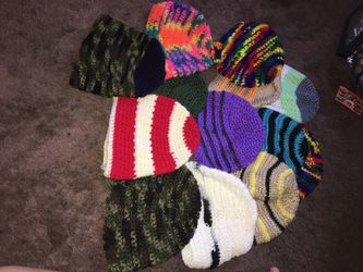 Hand made crochet beanies $5 each lots available