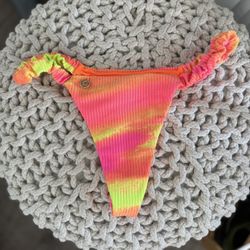Neon colorful Brazilian bikini, NEVER USED. size M