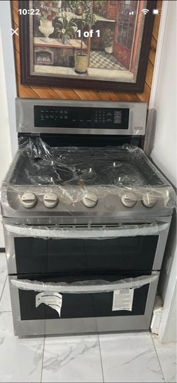 LG Stainless Steel Double Oven Gas Range