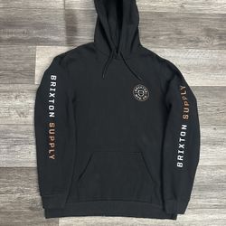 Men’s Braxton Black Pullover Hoodie Sweater L New
