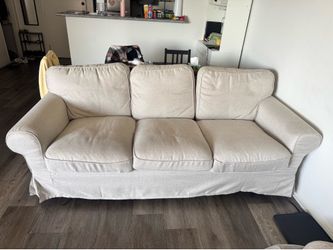 3-Seater Beige Couch