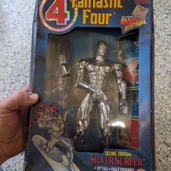 Vintage 1994 Toy Biz Marvel Fantastic Four Silver Surfer Action Figure