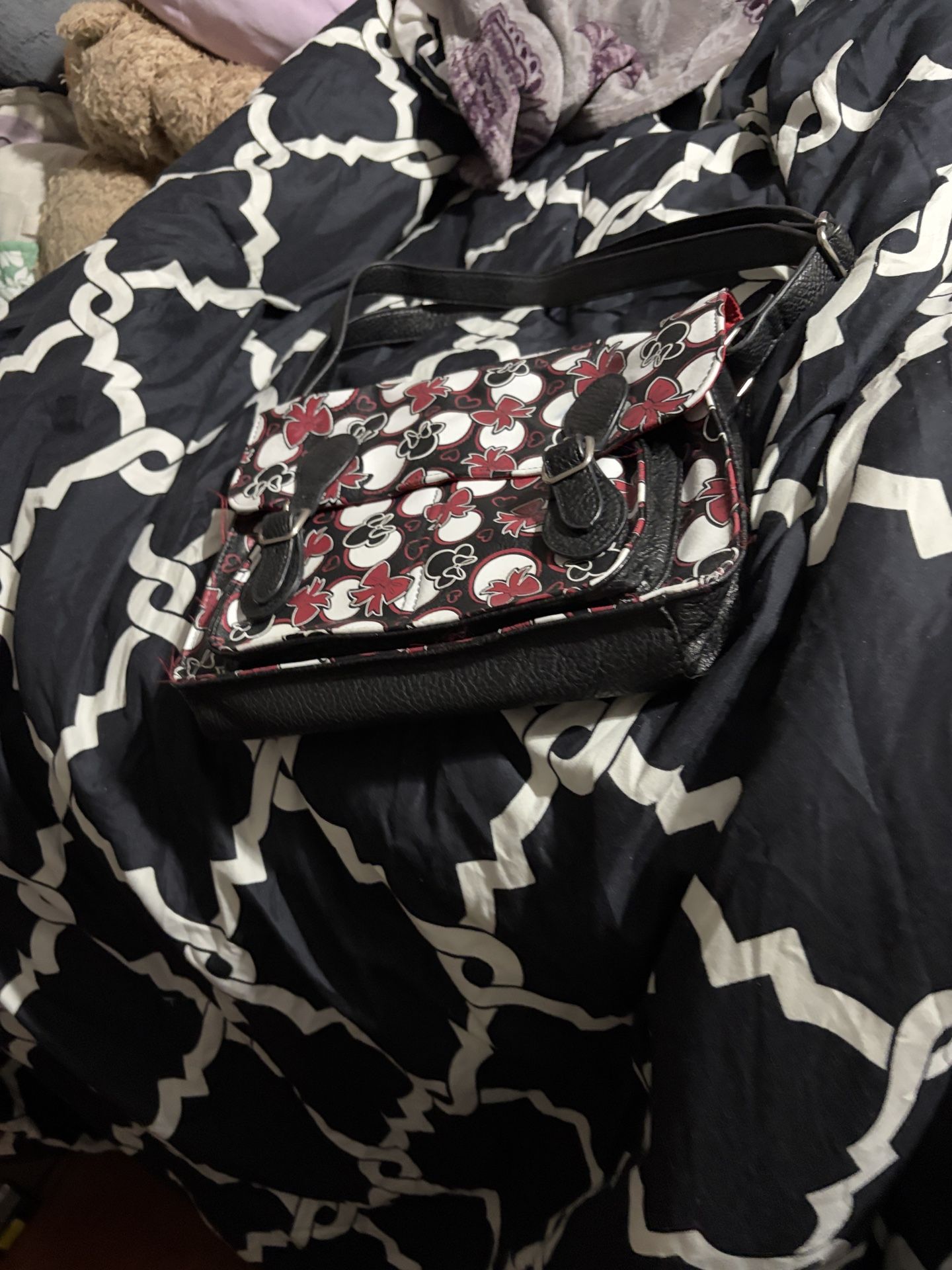 Minnie Mouse Minnie Loves Dots multicolor Shoulder Crossbody Bag - Disney Parks