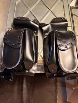 Saddle bag guard bags left and right