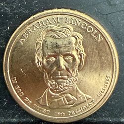 Abraham Lincoln one dollar coin
