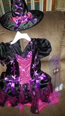 Light up Girls Witch Costume - Sparkle Witch