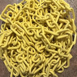 Yellow Color Plastic Chain 25 Feet