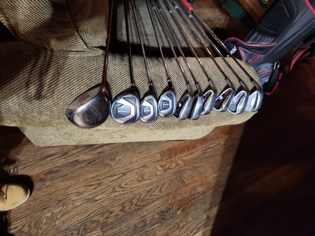 GOLF CLUBS .....Taylormade Left Handed golf clubs, M6.,m4s And Morey