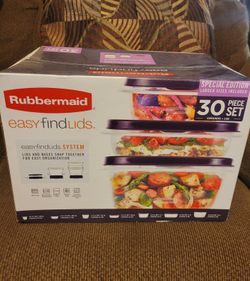 Rubbermaid 30 Piece Set Containers+Lids Special Edition 