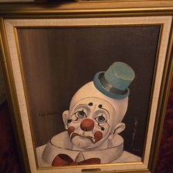 Sad Face Clown Lithograph by Red Skelton