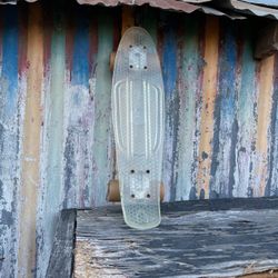 Awesome Clear See-Through Vintage Skateboard
