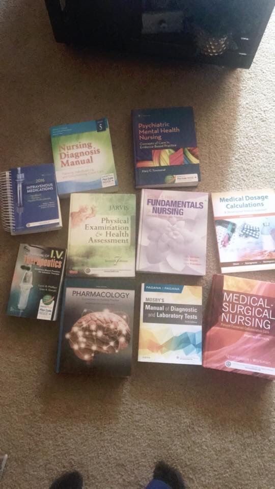 Nursing school books