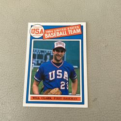 1984 United States Baseball Team Will Clark