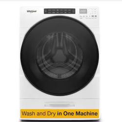 Whirpool 4.5 CuFt Ventless All In one Washer And Dryer