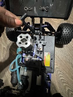 Nitro RC Car Chassis with Engine