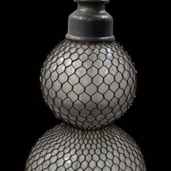 Rare Vintage French LYNCH & CO Traditional Wired Soda Syphon Bottle