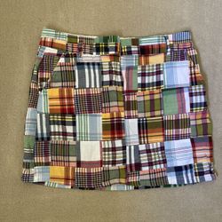 J. Crew Colorful Plaid Skirt