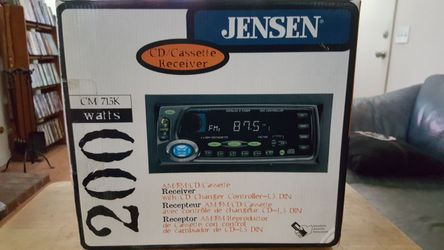 )))JENSEN AM/FM/CD/CASSETTE RECEIVER(((