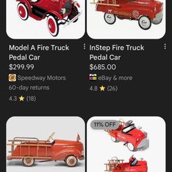 Pedal Vintage Car Truck