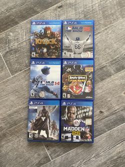 PS 4 Games $10 each