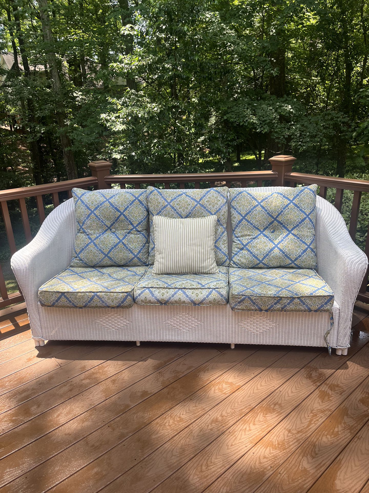 Outdoor Wicker Couch
