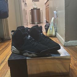 Jordan Air Jordan 6 Chrome Black Mid Top Sneaker DX2836-001 2022