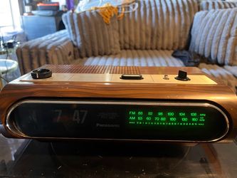Vintage Panasonic RC-6236 Flip Alarm Clock FM/AM Weather Radio - Works