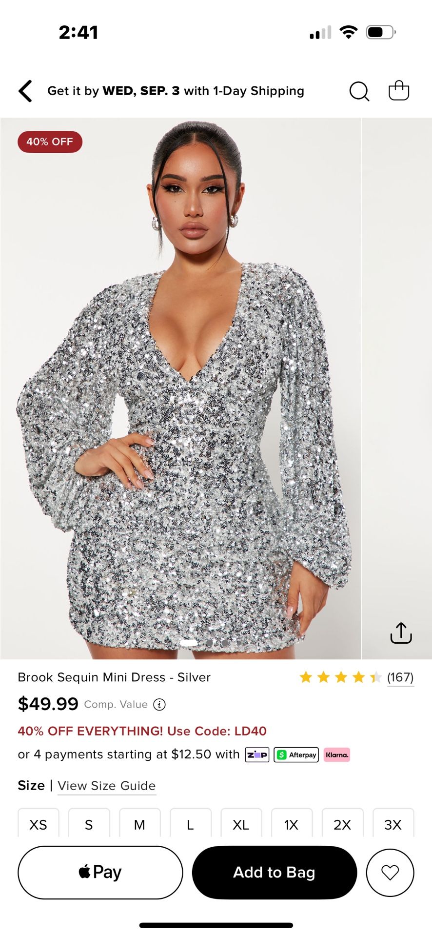 Brook Sequin Mini Dress