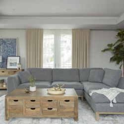 2-piece Modular Sectional Grey