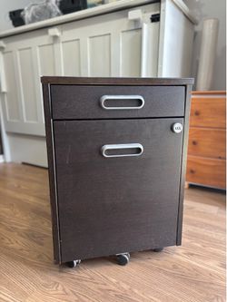 Mobile 5-drawer Filing Cabinet with Lock