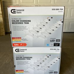 Commercial Electric 5/6 inch Recessed Lighting - 12 Pack