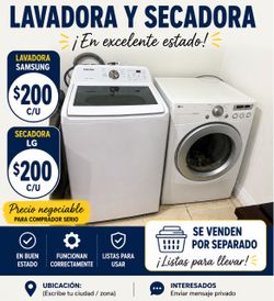 Lavadora y secadora